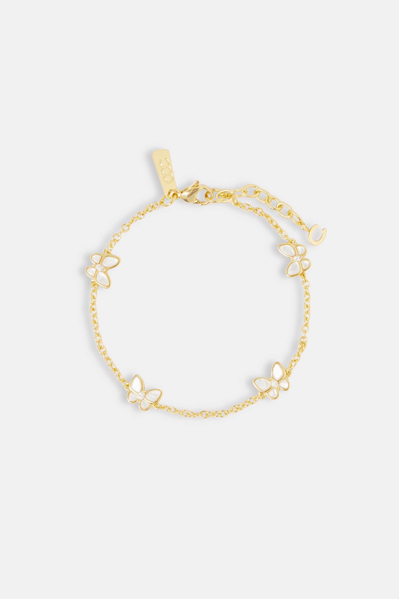 Mother of Pearl Butterfly Bracelet - 8mm